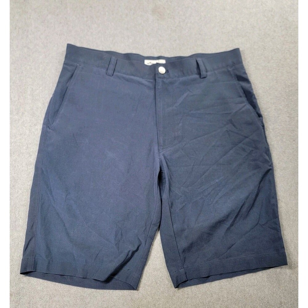 Peter Millar Shorts Mens 33x10 Blue Performance Stretch Preppy Golf Stretch‎ Dad
